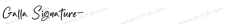 Galla Signature字体转换